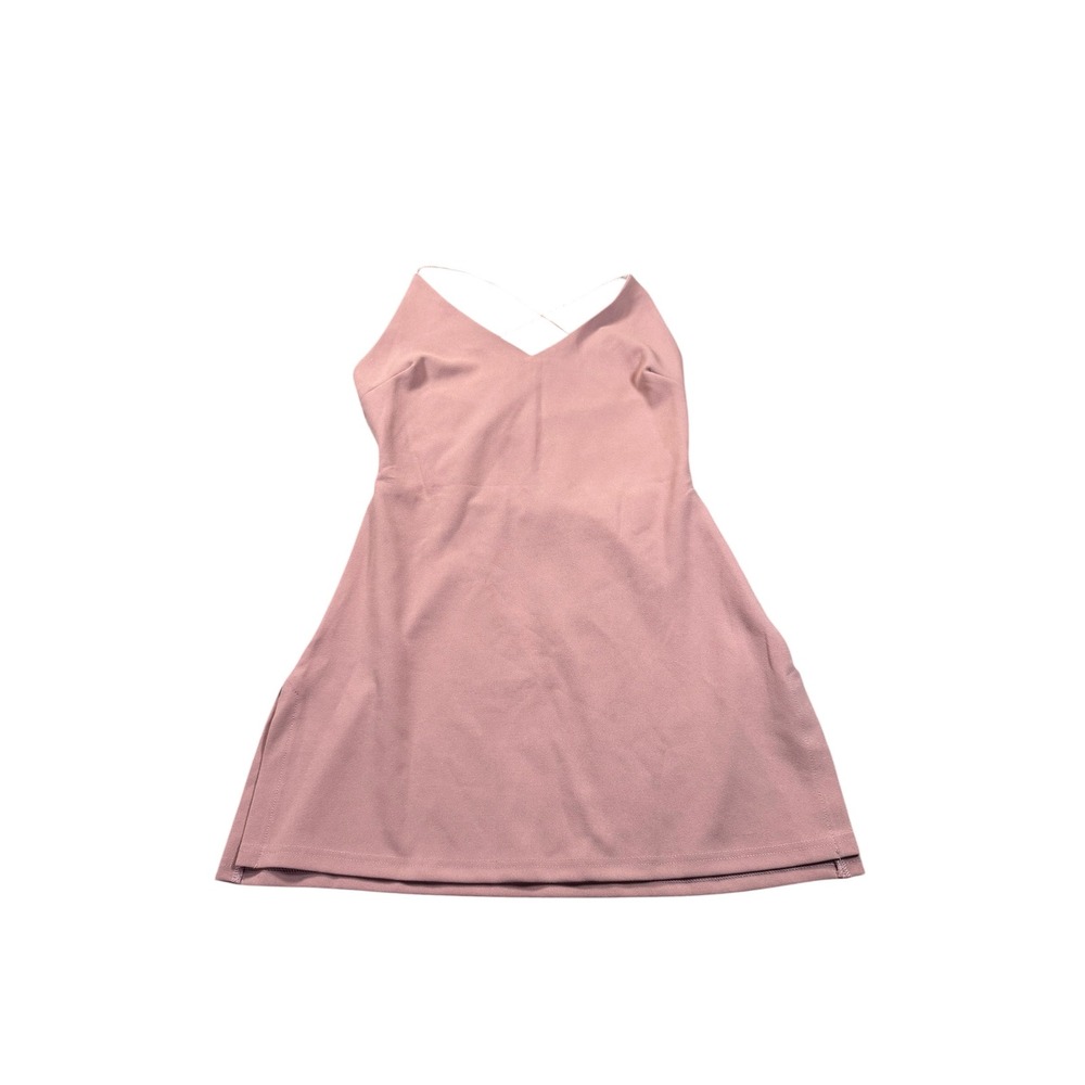 Just Quella Mauve Pink Lace Up Back Mini Dress‎ Style 9492 Womens Size Small NWT